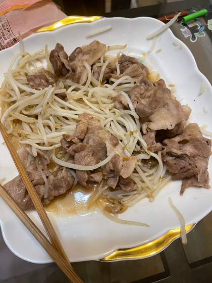 お手軽☆豚肉ともやしおかず