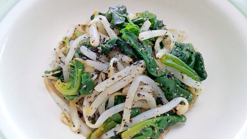 ほうれん草ともやしの辛子胡麻和え レシピ 作り方 By ことんとんとん 楽天レシピ ほうれん草ともやしの辛子胡麻和え レシピ 作り方 By ことんとんとん 楽天レシピ