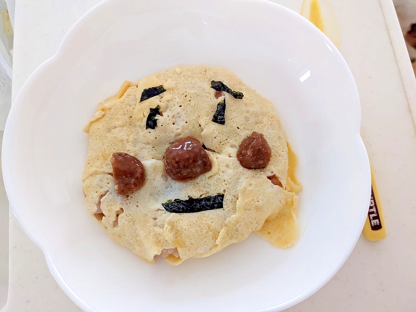 アンパンマンのオムライス／偏食幼児の手作り朝ご飯