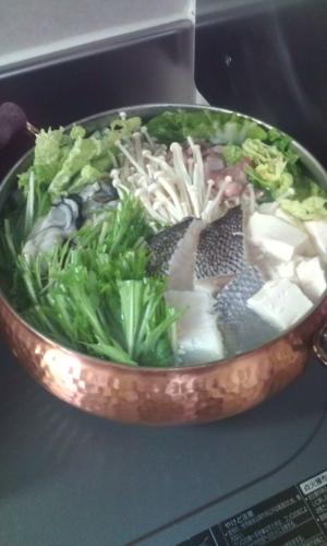 かき・つぼ鯛・ぶた鍋