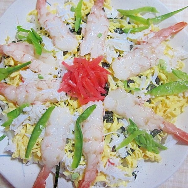 カニとエビのちらし寿司 レシピ 作り方 By アルプスの乙女 楽天レシピ カニとエビのちらし寿司 レシピ 作り方 By アルプスの乙女 楽天レシピ