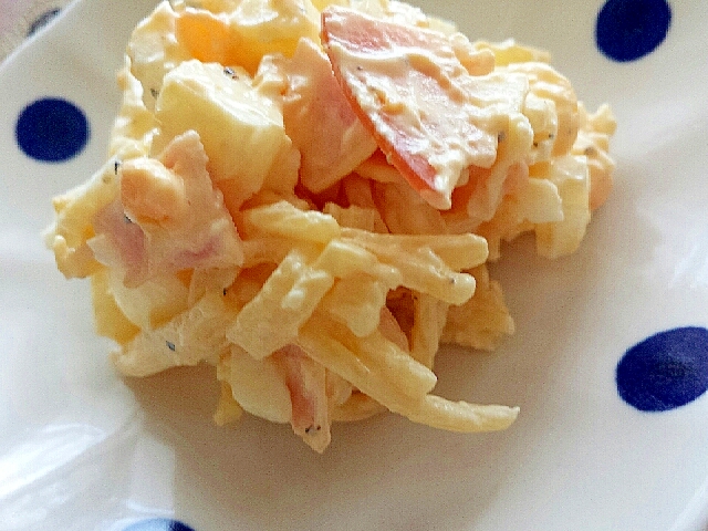 お弁当おかず ゆで卵 ハムのマヨスパ レシピ 作り方 By Megmako 楽天レシピ