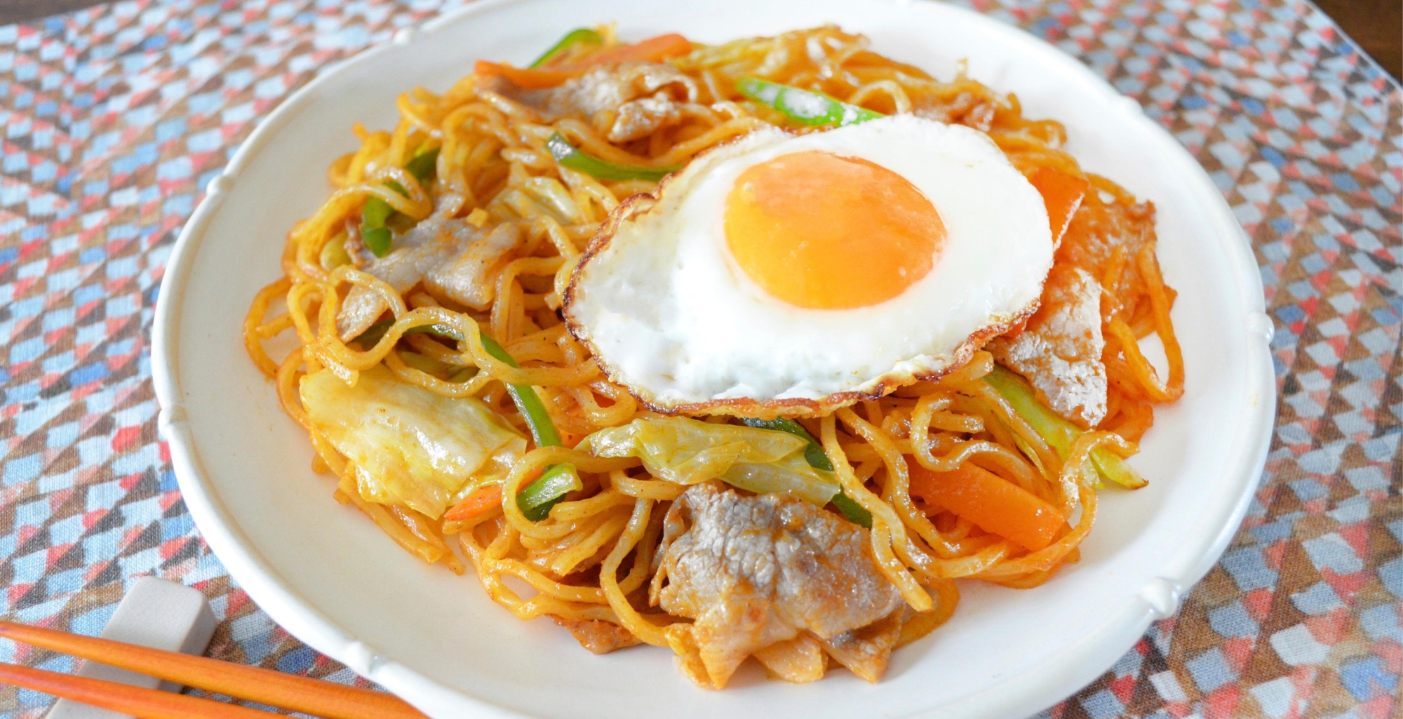 バターチキン焼きそば