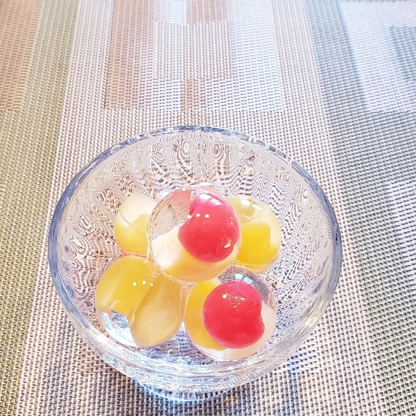 フルーツ缶詰で まんまる可愛いゼリー 九龍球 レシピ 作り方 By のりばあ 楽天レシピ フルーツ缶詰で まんまる可愛いゼリー 九龍球 レシピ 作り方 By のりばあ 楽天レシピ