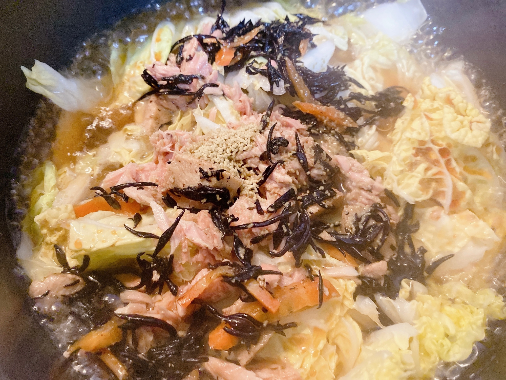 ひじきの煮物アレンジ⭐️白菜ツナの煮物