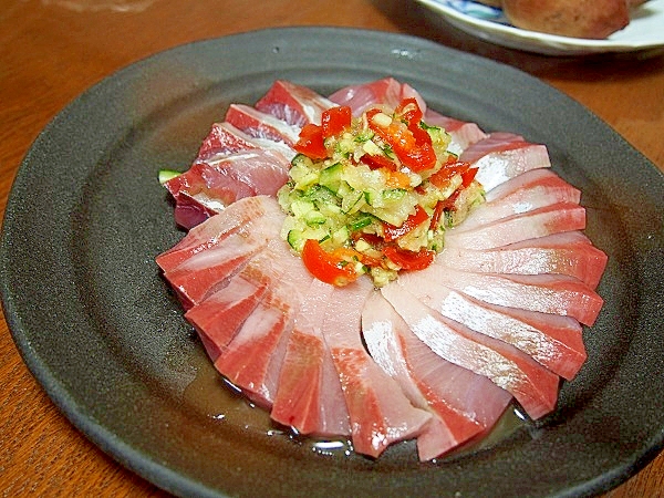 鰤の洋風お刺身 レシピ 作り方 By よっちごはん 楽天レシピ