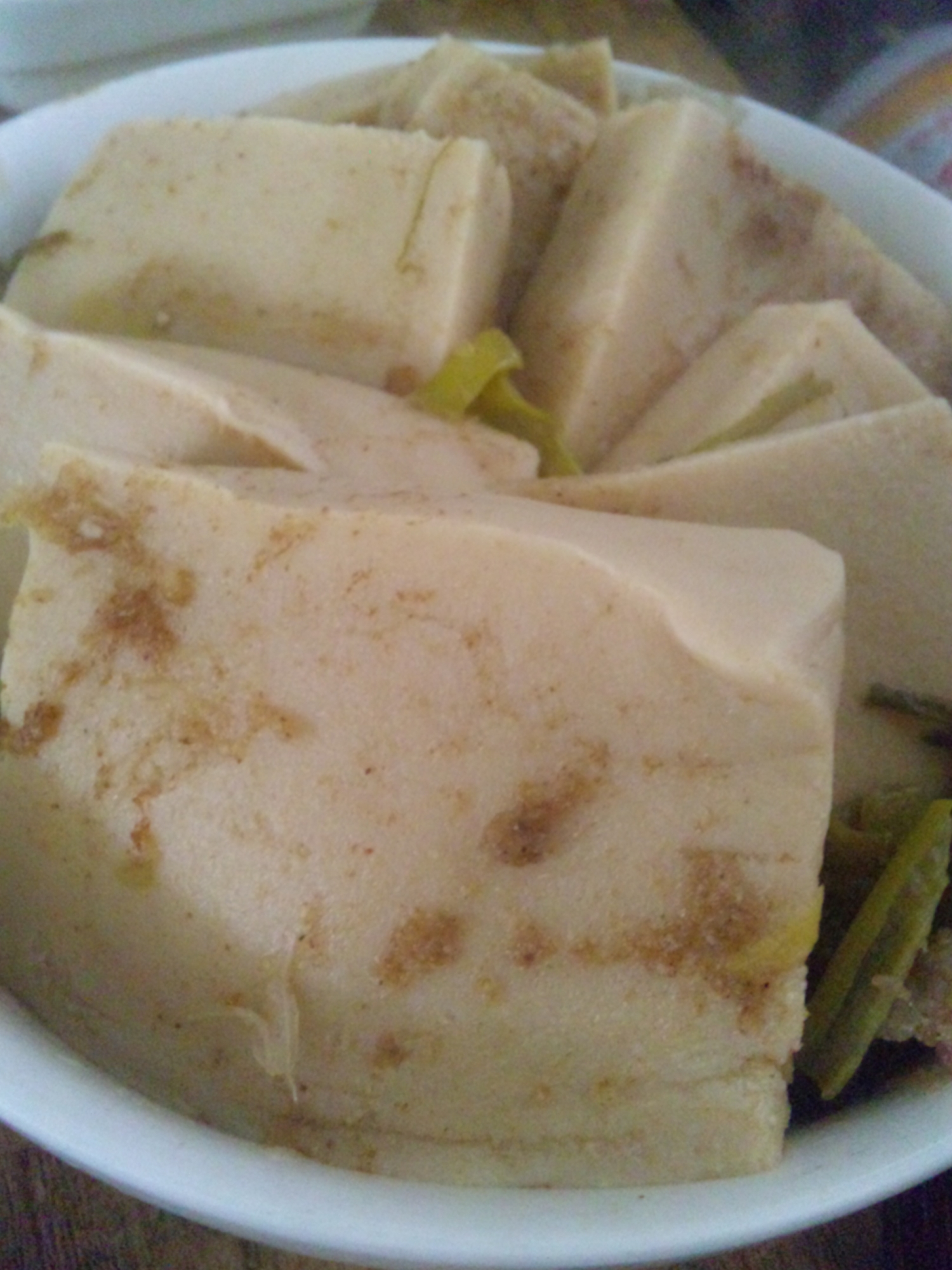 砂糖不使用　高野豆腐と葱の麦芽練飴煮