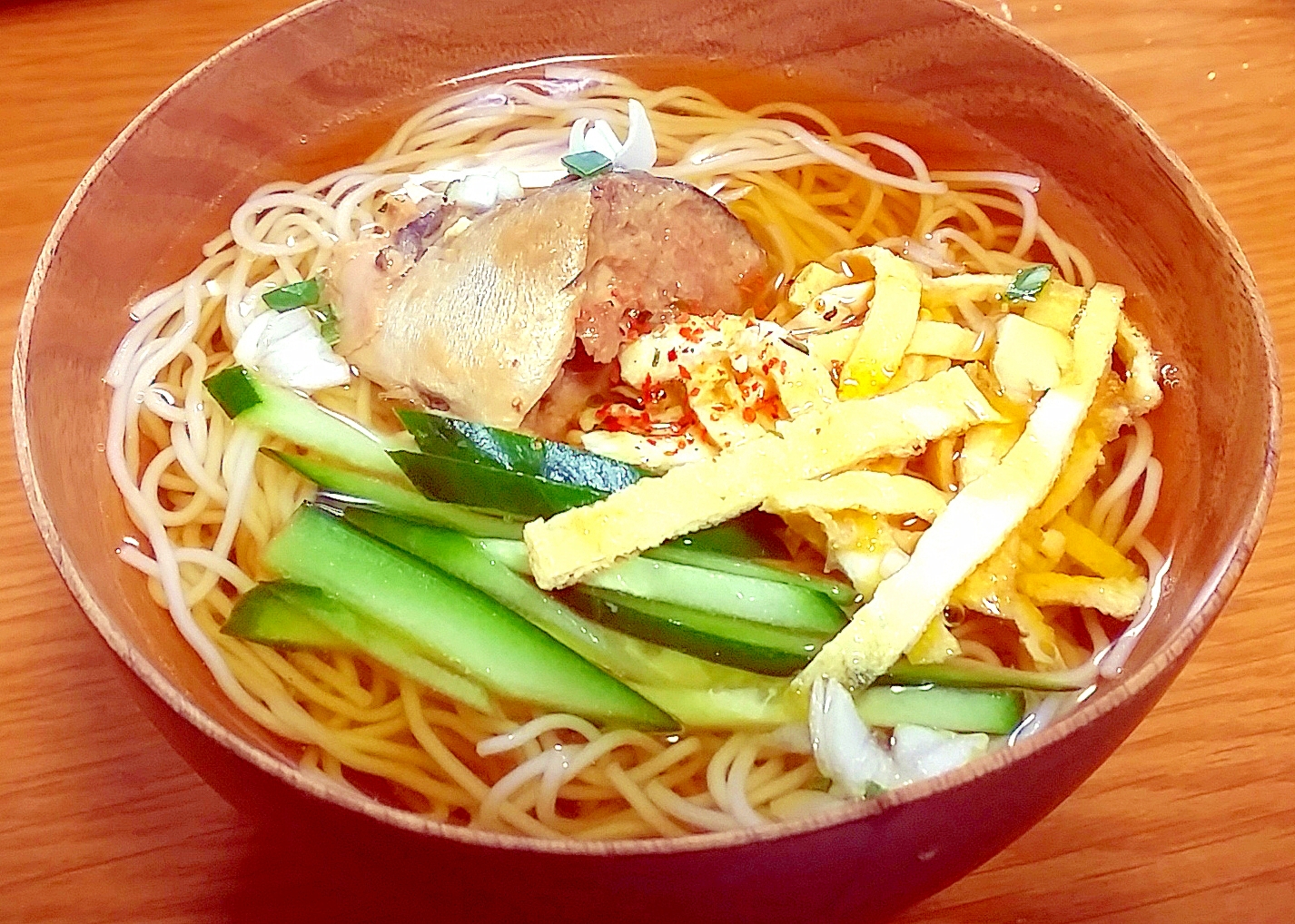 アレンジ 鯖缶を使った色どりそうめん レシピ 作り方 By Yomogimotir 楽天レシピ