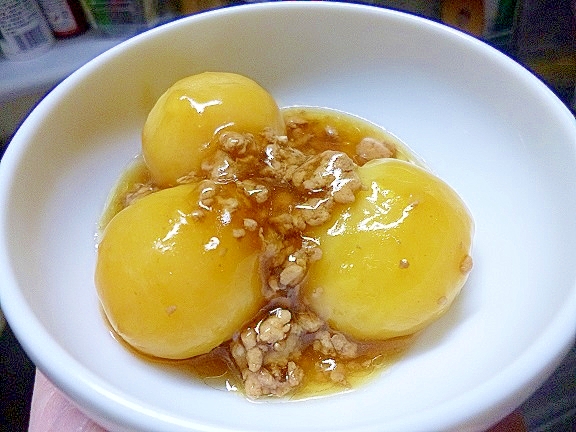新じゃが、あんかけ煮物