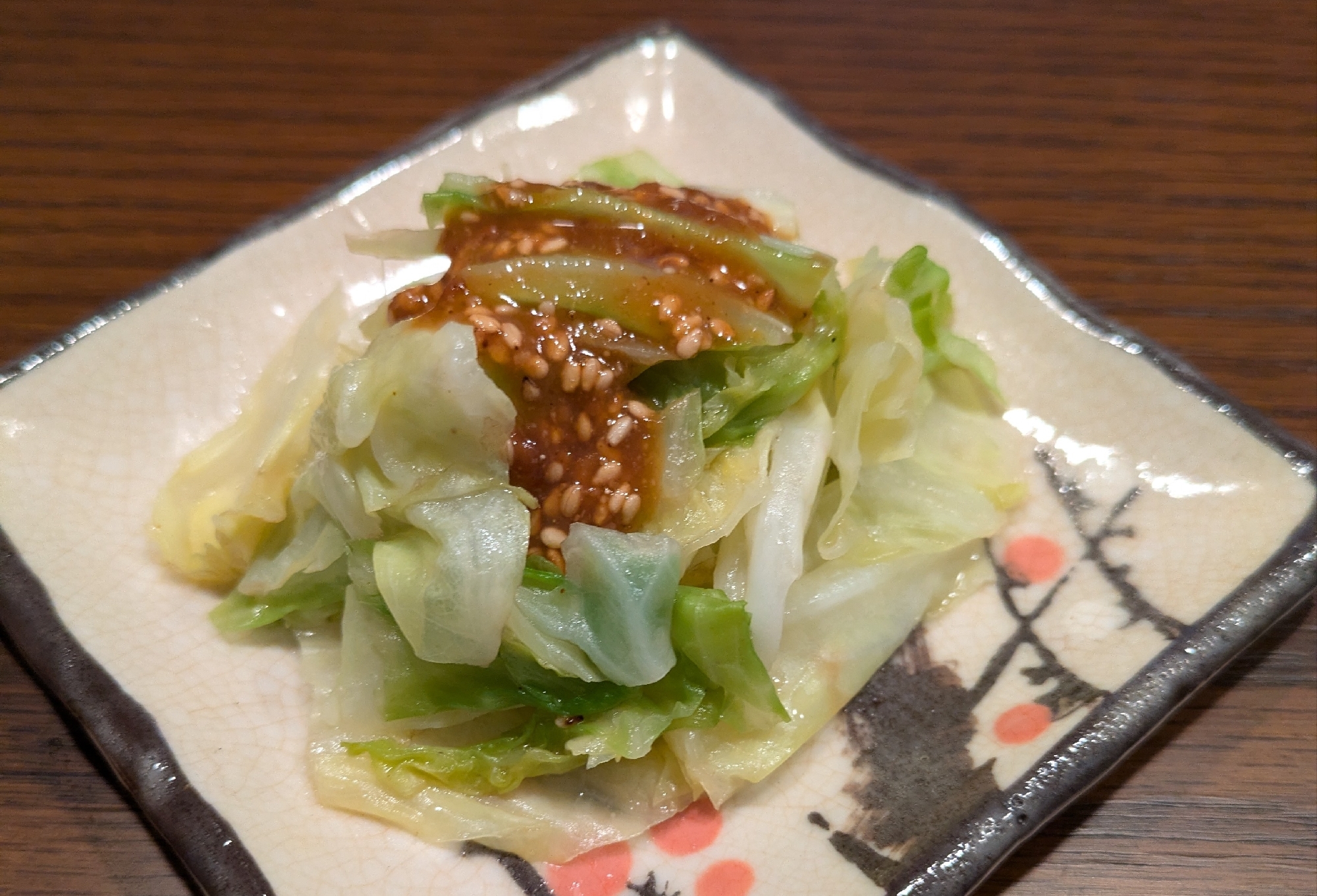 ごま味噌ダレで☆蒸しキャベツ