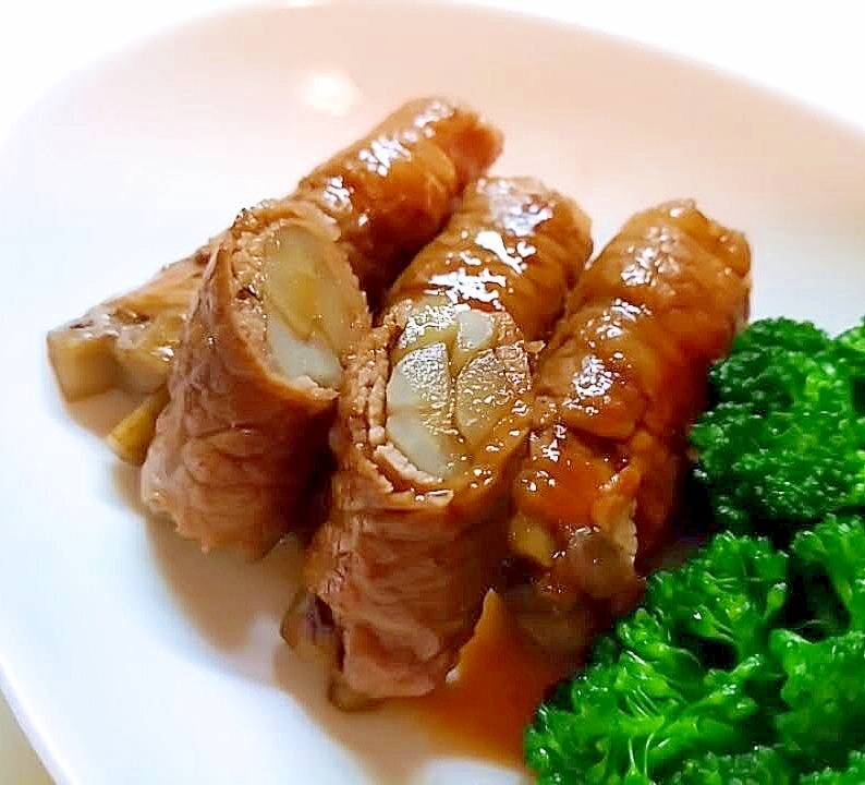 甘辛☆牛蒡の牛肉巻き