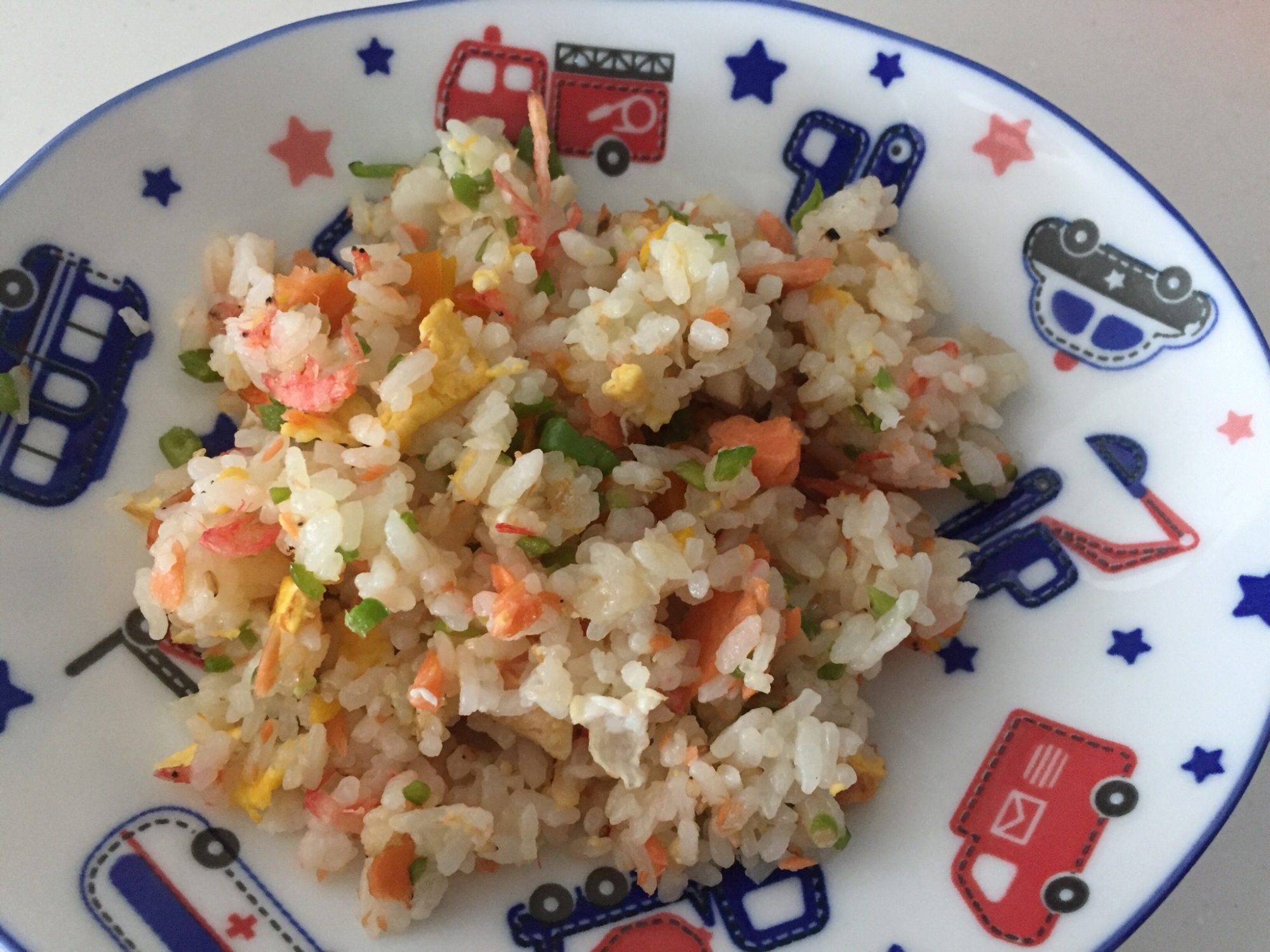 鮭と干しエビとピーマンのチャーハン