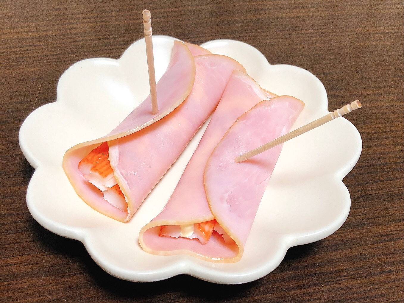 ハムとカニカマのおつまみ
