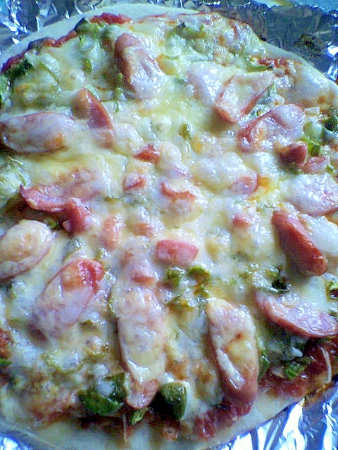 ウインナーピザ トッピング レシピ 作り方 By ムーミンママ24 楽天レシピ