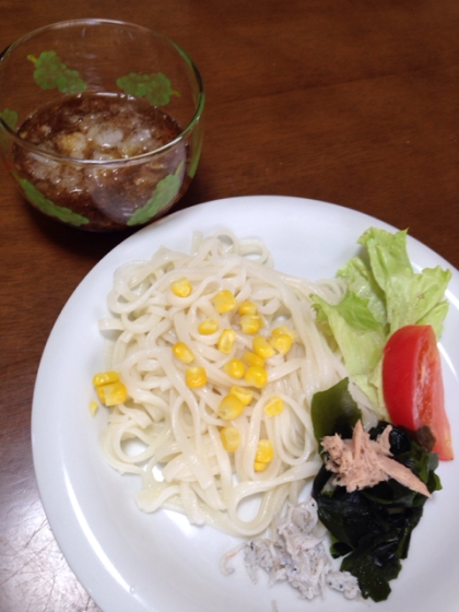 お野菜たっぷり♡サラダうどんワンプレート