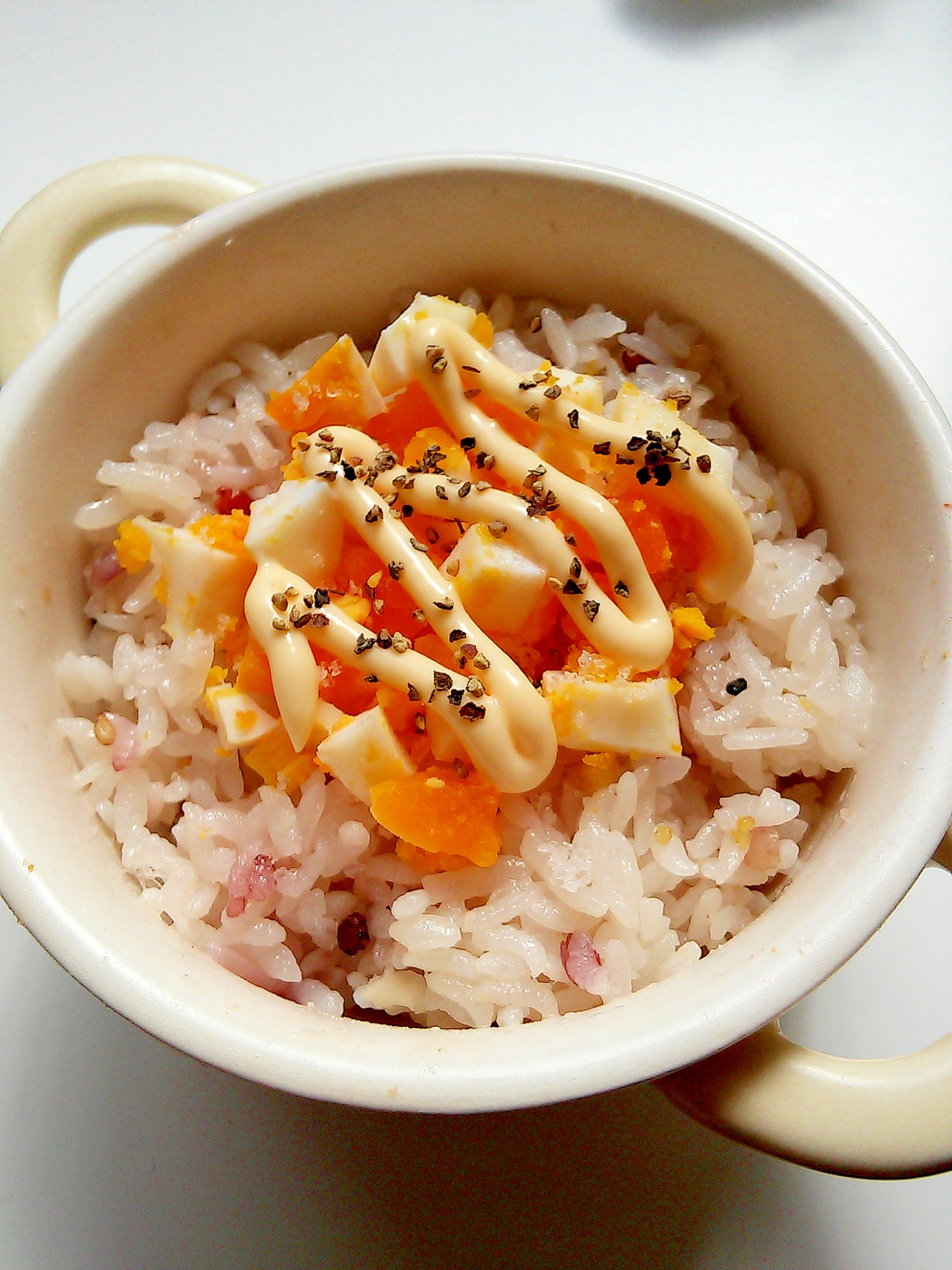 三十雑穀米入り 半熟たまごのペッパーマヨネーズご飯 レシピ 作り方 By みずたまsweet 楽天レシピ 三十雑穀米入り 半熟たまごのペッパーマヨネーズご飯 レシピ 作り方 By みずたまsweet 楽天レシピ