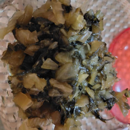 高菜漬物ごま油炒めෆ˚*