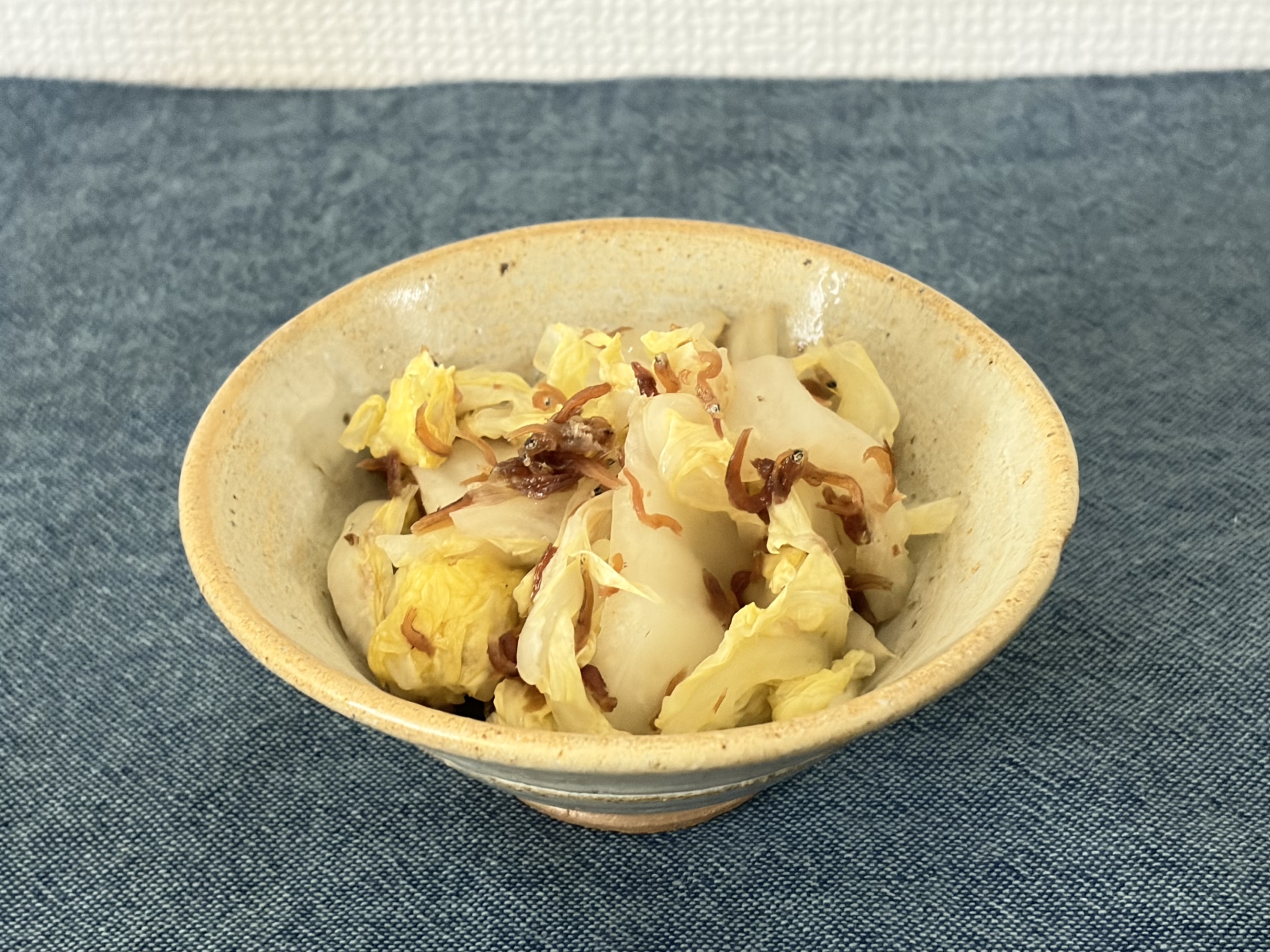 ちりめん山椒のレンチン白菜