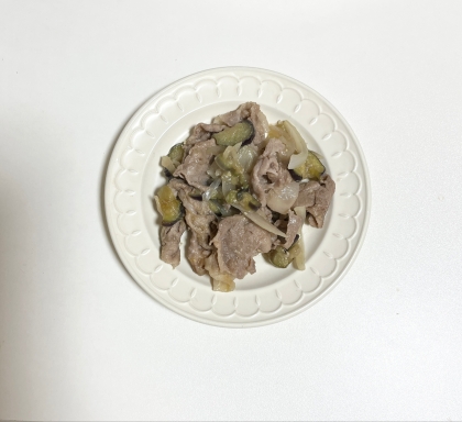 茄子と豚肉炒め