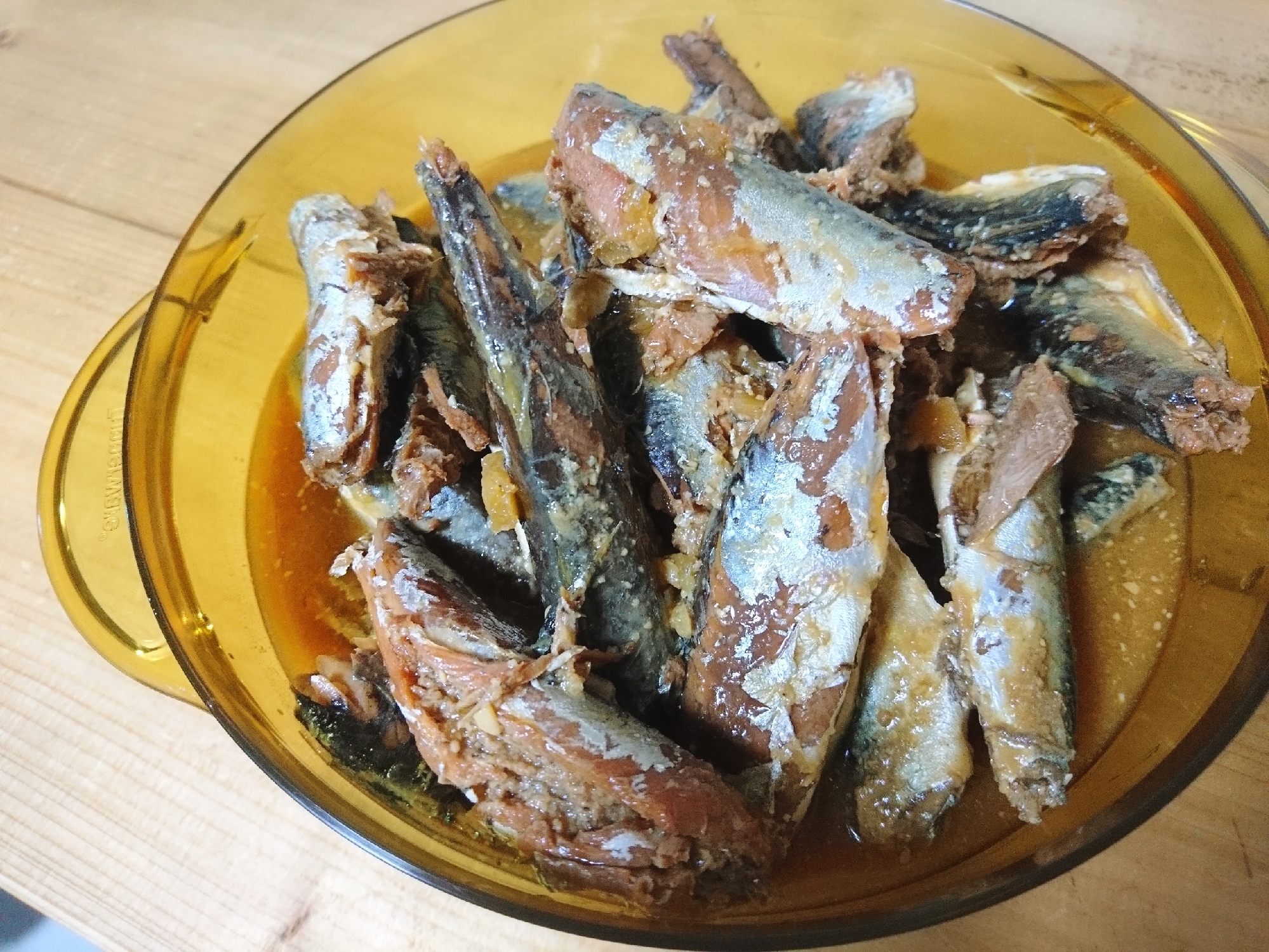 小鯖の味噌煮(圧力鍋で骨まで柔らか煮)