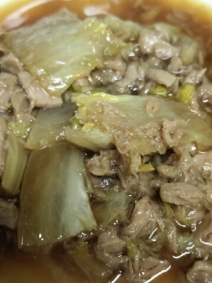 白菜とツナのうま煮
