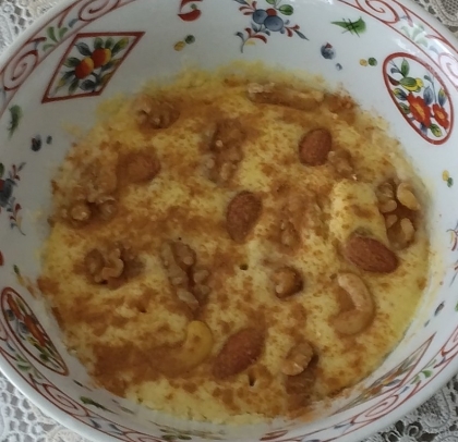 どこを食べても満足✿フルーツ＆ナッツ大麦蒸しパン