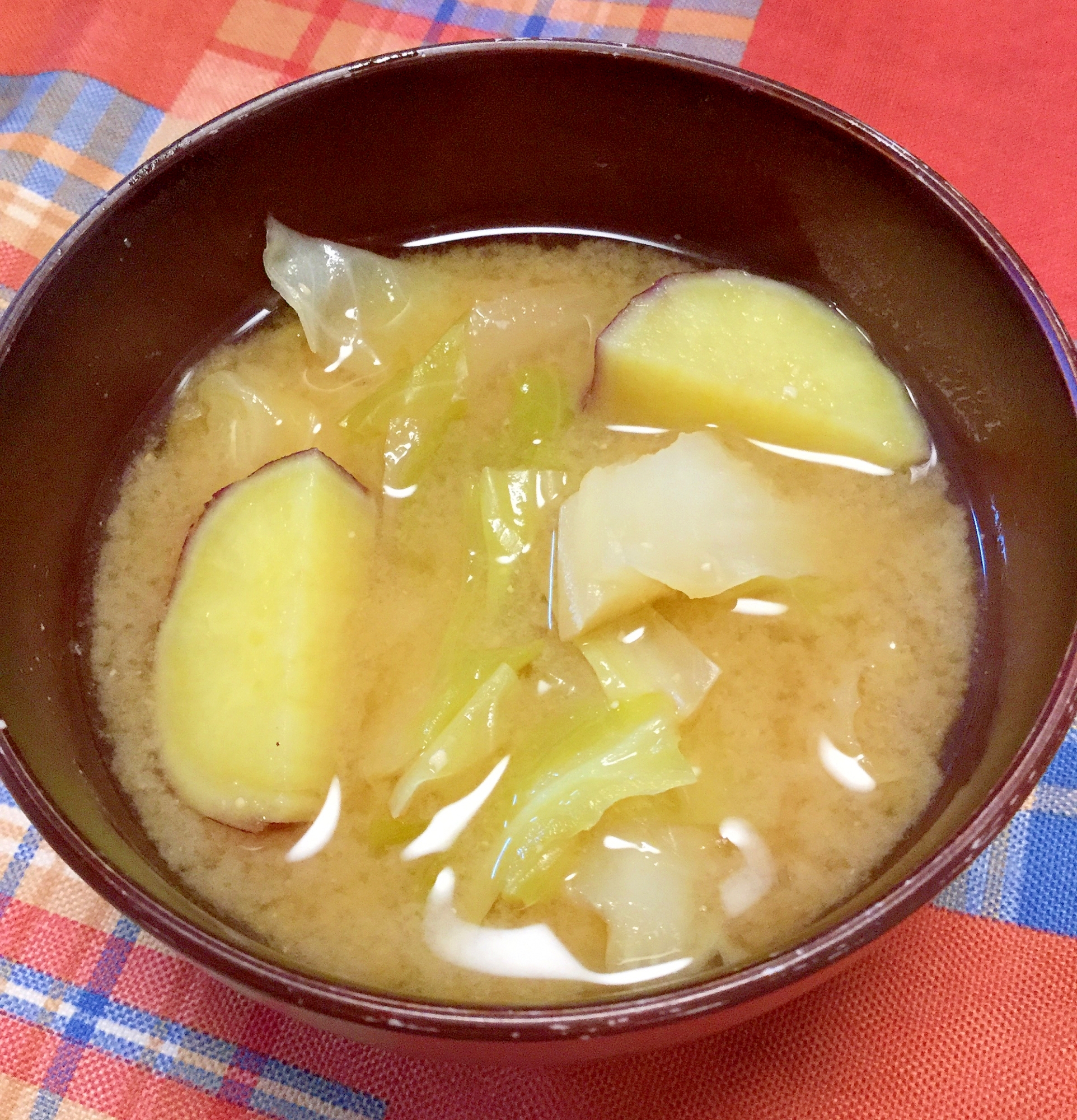 シャトルシェフで☆さつまいものお味噌汁