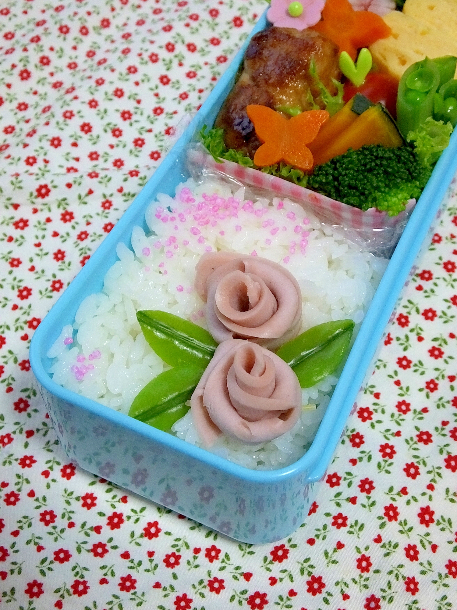 簡単キャラ弁 魚ニソdeバラのお弁当 レシピ 作り方 By Cherry05 楽天レシピ