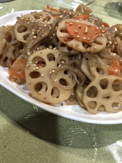 こんにゃくが家になかったので糸コンで作ってみました。
美味しかったです^_^