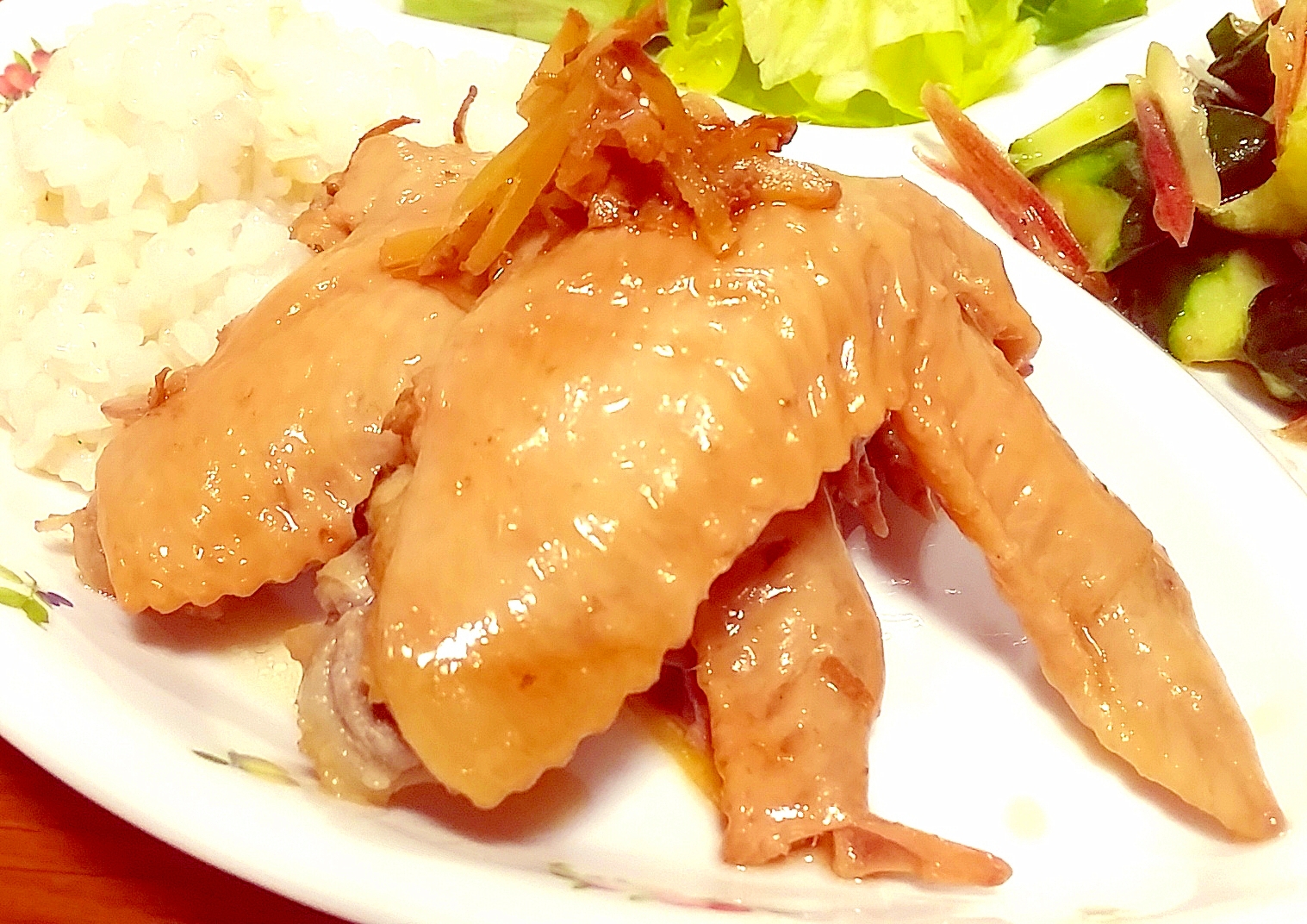 ほろっほろ♪圧力鍋で生姜風味の鳥手羽先☆