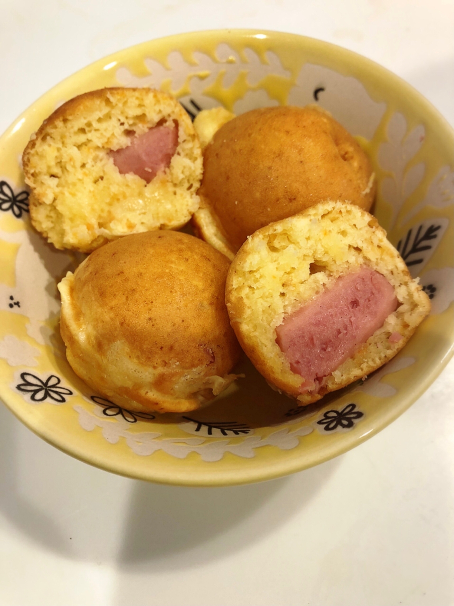 にんじん入り！たこ焼き器でアメリカンドッグ♪