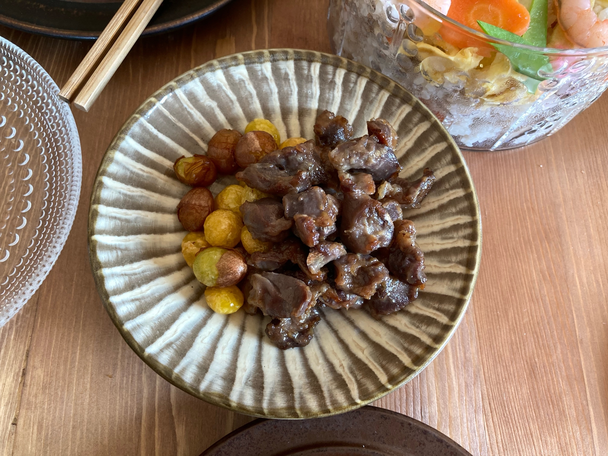 おつまみに！砂肝と銀杏の唐揚げ