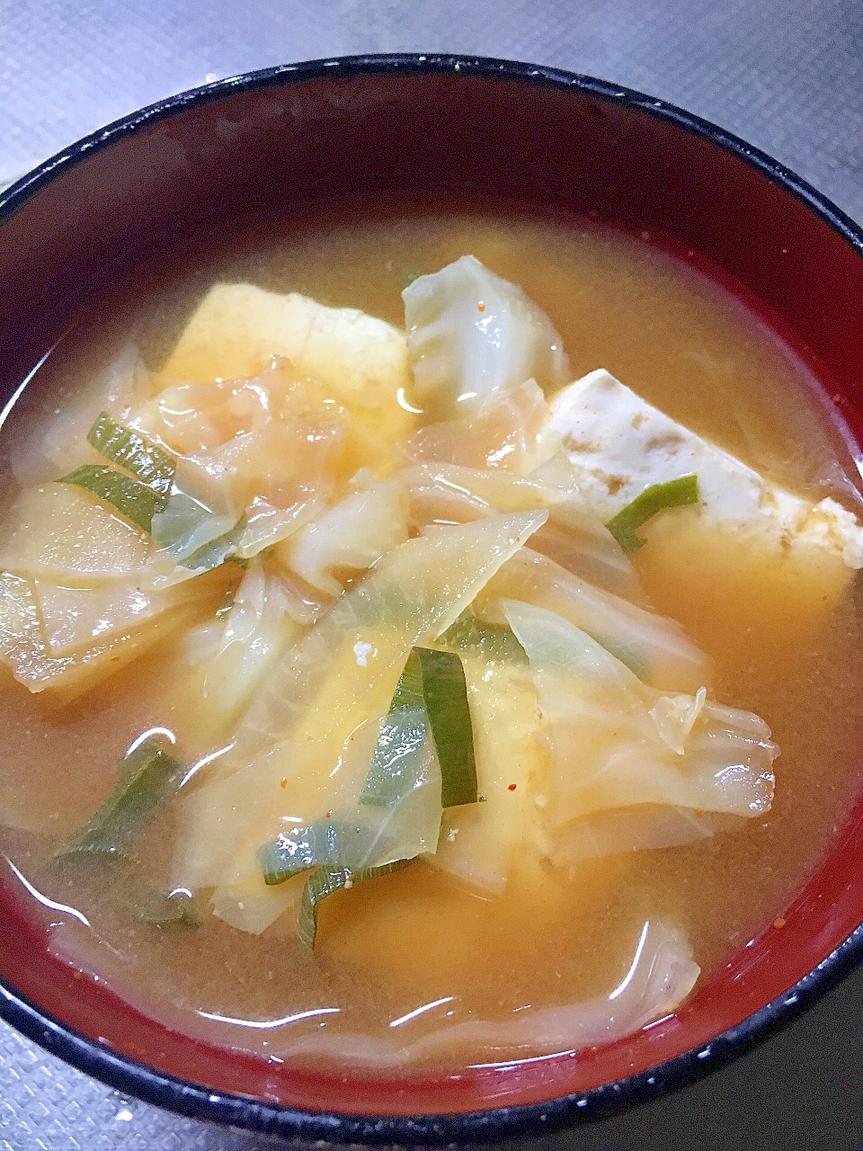野菜たっぷり韓国風スープ