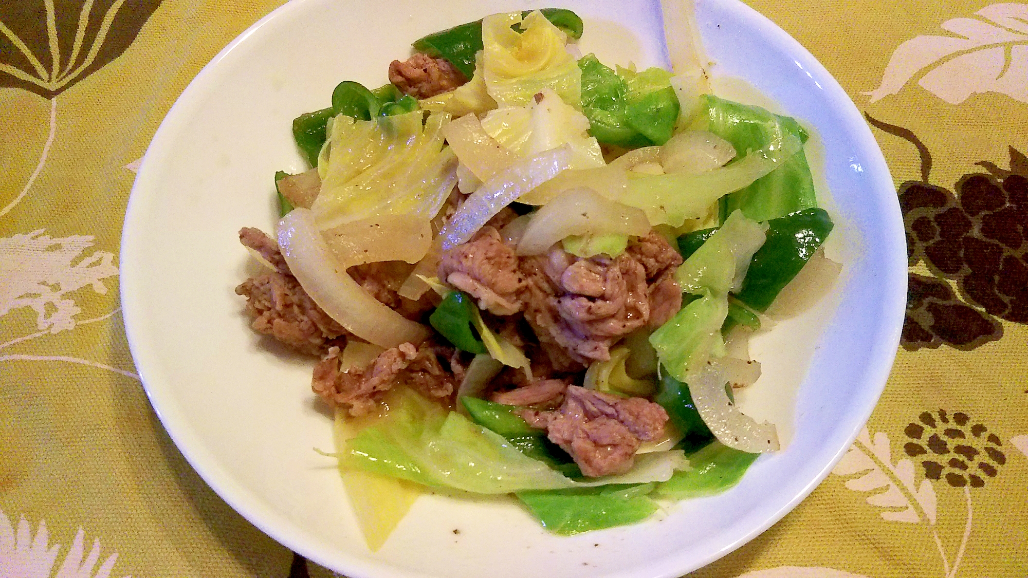 ラム肉と野菜のさっぱり炒め