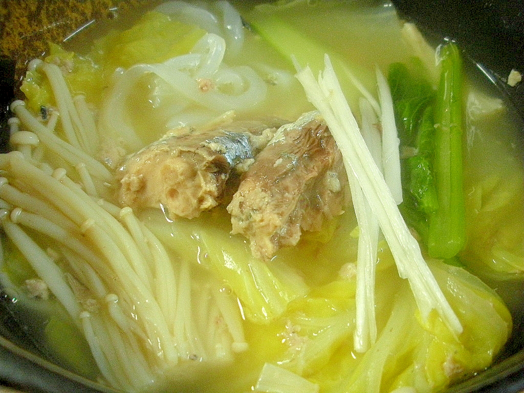 サバ缶の塩麹鍋