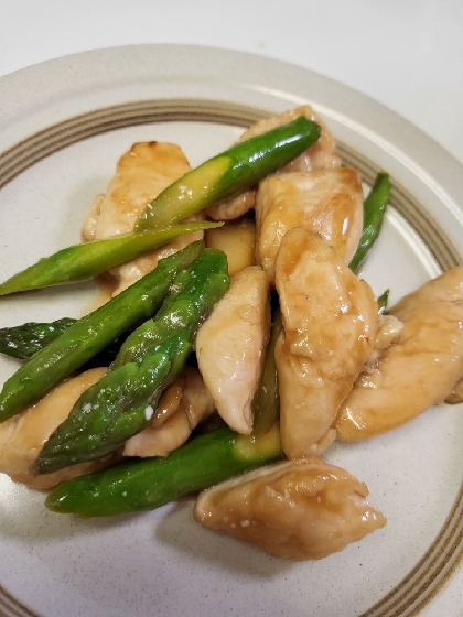 簡単！ささみとアスパラのマヨ照り焼き