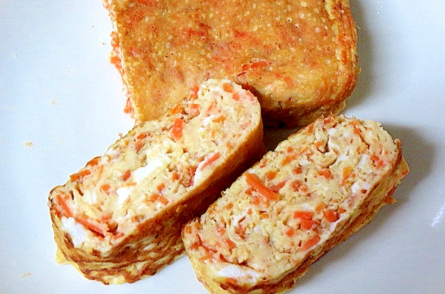 人参のマヨ卵焼き