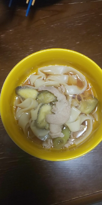 ひもかわうどん入り豚汁