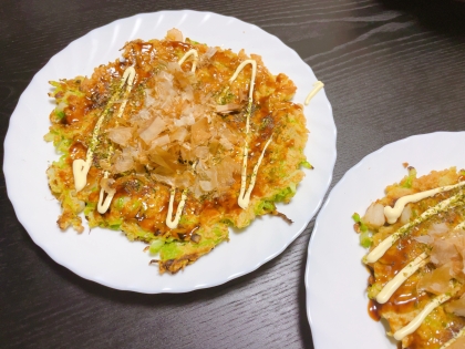 すごく簡単なレシピでヘルシーで美味しかったです！
次回からもオートミールお好み焼きはこのレシピ確定です！ありがとうございました！