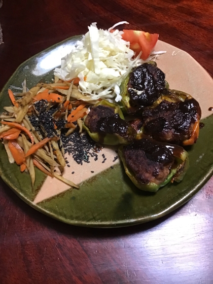 ピーマン料理の定番☆ピーマンの肉詰め