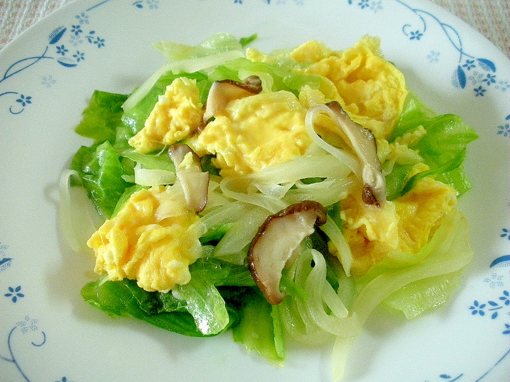 レタスたっぷり 卵のホットサラダ レシピ 作り方 By Kojarin7 楽天レシピ