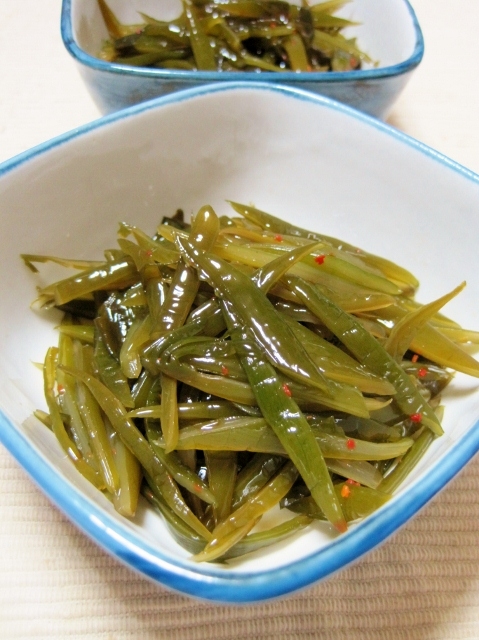 三陸の味？茎わかめの煮付け