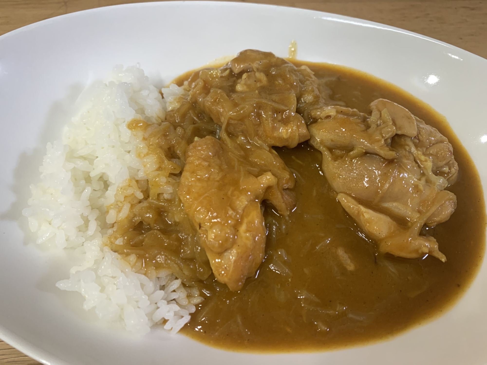 カレー粉とケチャップで作るあっさりチキンカレー