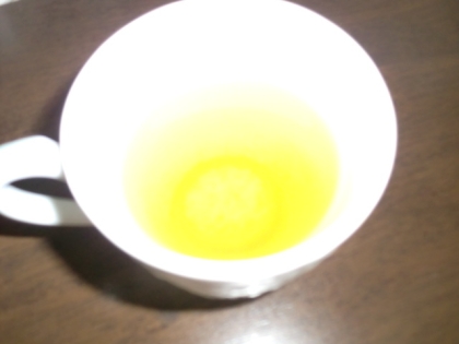 キューちゃんで☆青汁緑茶♪