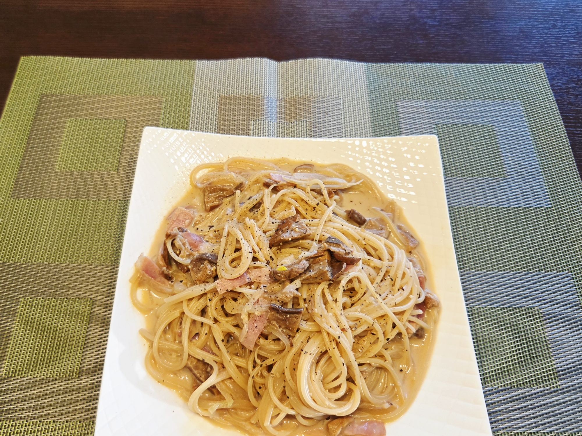 ポルチーニ茸のクリームパスタ