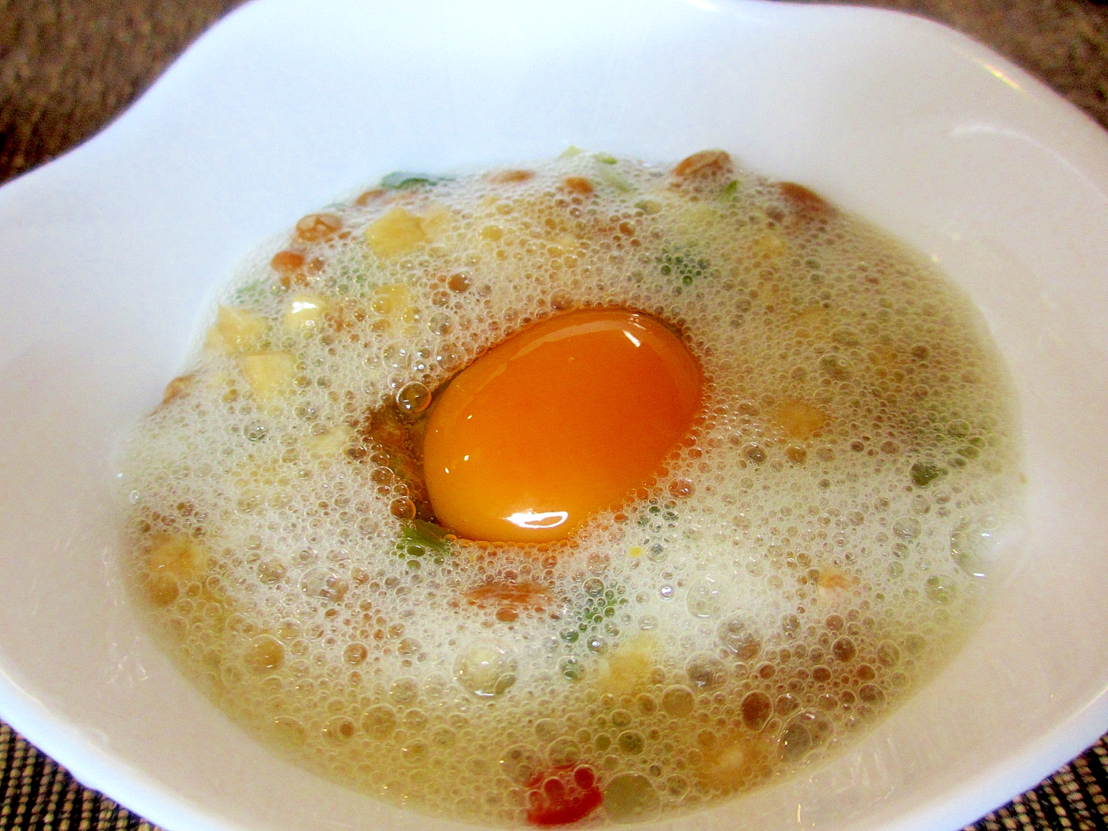 冷凍卵の漬物ふわふわ納豆