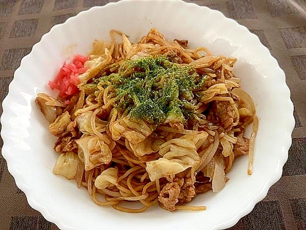 具だくさんの基本のソース焼きそば