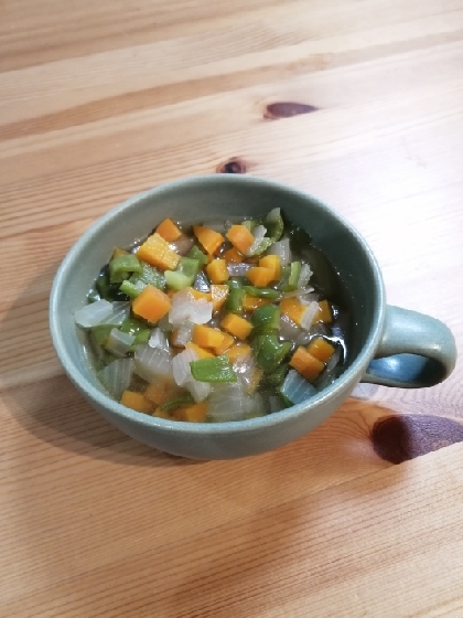 冷蔵庫の残り物野菜だけでOK！簡単コンソメスープ