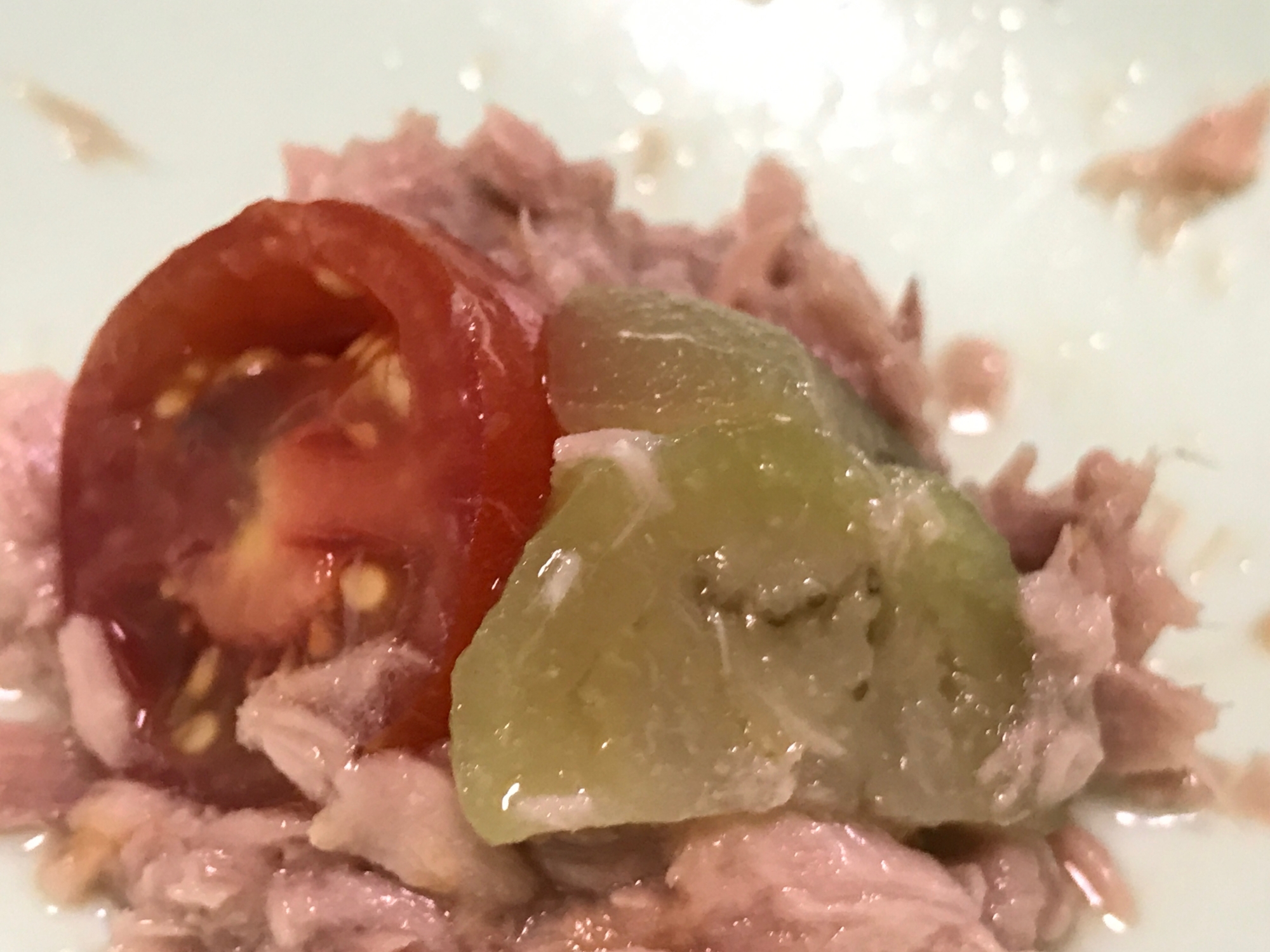 レンチンで簡単♪ナスとトマトのツナ和え