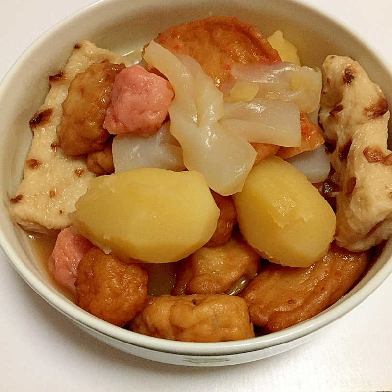 無加水鍋使って おでんの具と素で 煮物 レシピ 作り方 By まかろん 楽天レシピ